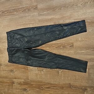 Pink Lily Faux Leather Pants  - Large